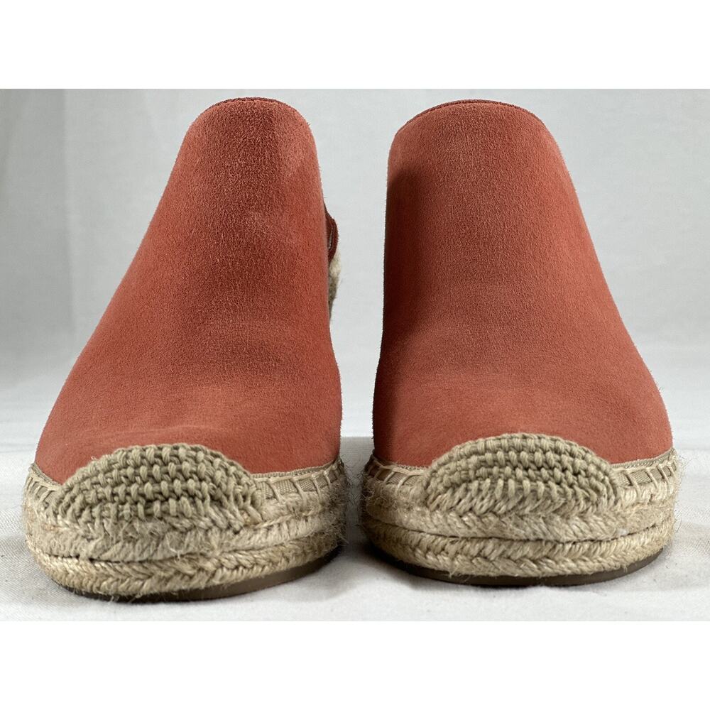 NWOB Banana Republic Coral Suede Espadrille Wedge Mules, Sz6M Preppy, City Girl - Picture 2 of 11